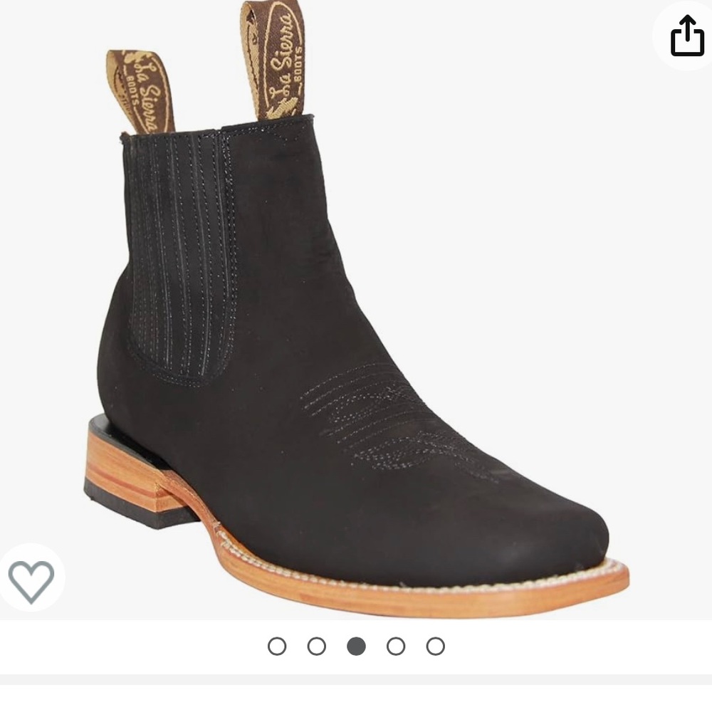 Boots Western Square Toe Ankle Boot chelsea Botín Rodeo